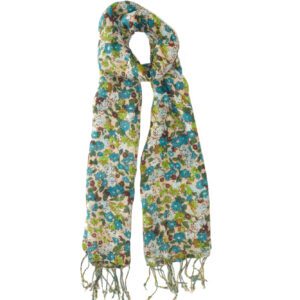 lightweight floral scarf